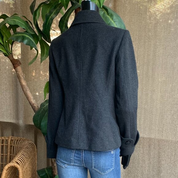 The Limited Double Breasted Wool Blend Peacoat - Picture 9 of 13